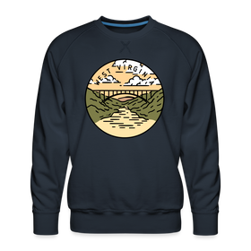 Premium West Virginia Sweatshirt - Men's Sweatshirt - navy
