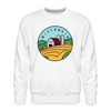 Premium Wisconsin Sweatshirt - Men's Sweatshirt - white