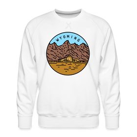 Premium Wyoming Sweatshirt - Men's Sweatshirt - white