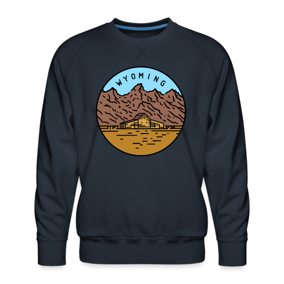 Premium Wyoming Sweatshirt - Men's Sweatshirt - navy