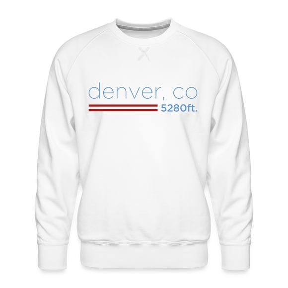 Denver Sweatshirt - Men's Colorado Sweatshirt - white