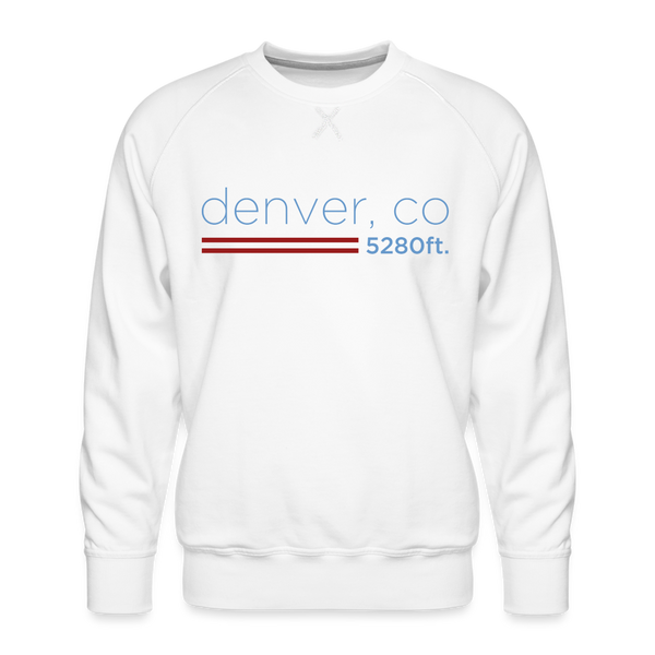 Denver Sweatshirt - Men's Colorado Sweatshirt - white