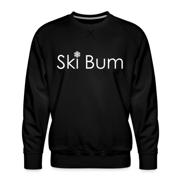 Ski Bum Sweatshirt - Men's Snow Ski Sweatshirt - black