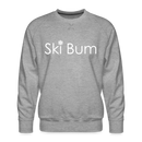Ski Bum Sweatshirt - Men's Snow Ski Sweatshirt - heather grey