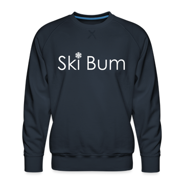 Ski Bum Sweatshirt - Men's Snow Ski Sweatshirt - navy