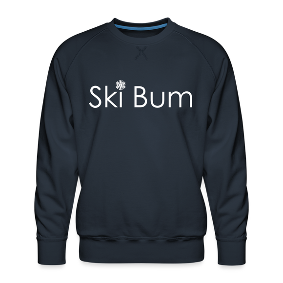 Ski Bum Sweatshirt - Men's Snow Ski Sweatshirt - navy