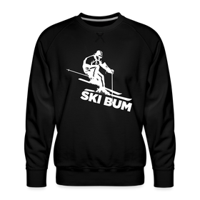 Ski Bum Sweatshirt - Men's Snow Ski Sweatshirt - black