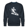 Ski Bum Sweatshirt - Men's Snow Ski Sweatshirt - navy