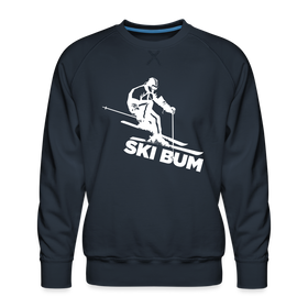 Ski Bum Sweatshirt - Men's Snow Ski Sweatshirt - navy