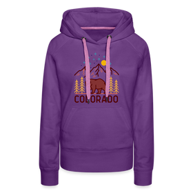 Premium Women's Colorado Hoodie - purple 