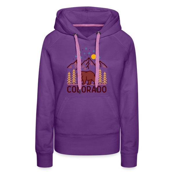 Premium Women's Colorado Hoodie - purple 