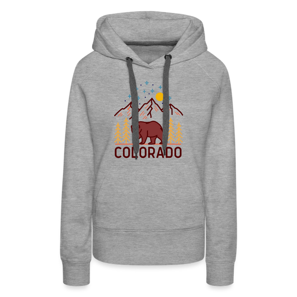 Premium Women's Colorado Hoodie - heather grey