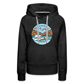 Premium Women's Alaska Hoodie - black
