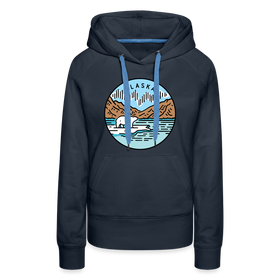 Premium Women's Alaska Hoodie - navy