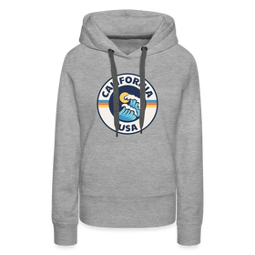 Premium Women's California Hoodie - heather grey