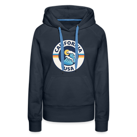 Premium Women's California Hoodie - navy