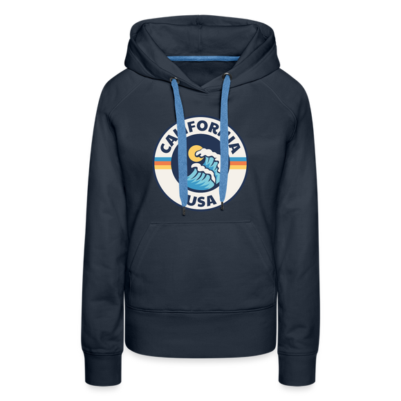 Premium Women's California Hoodie - navy
