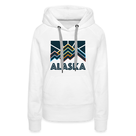 Premium Women's Alaska Hoodie - white