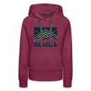 Premium Women's Alaska Hoodie - burgundy