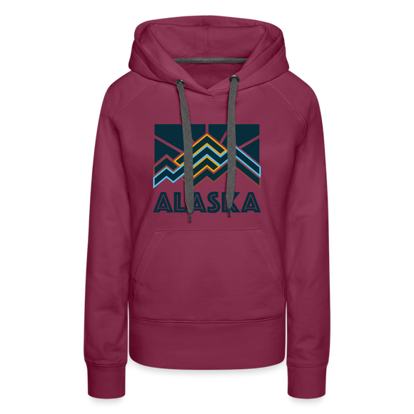 Premium Women's Alaska Hoodie - burgundy
