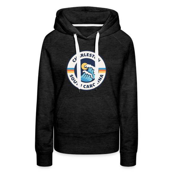 Premium Women's Charleston, South Carolina Hoodie - Women's Charleston Hoodie - charcoal grey