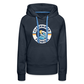 Premium Women's Clearwater, Florida Hoodie - Women's Clearwater Hoodie - navy