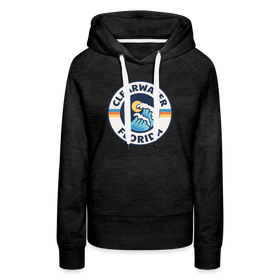 Premium Women's Clearwater, Florida Hoodie - Women's Clearwater Hoodie - charcoal grey