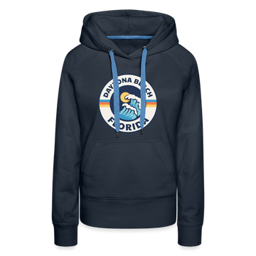 Premium Women's Daytona Beach, Florida Hoodie - Women's Daytona Beach Hoodie - navy