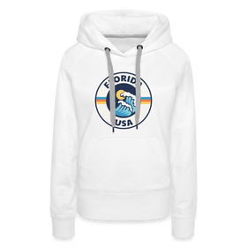 Premium Women's Florida Hoodie - white