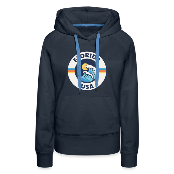 Premium Women's Florida Hoodie - navy