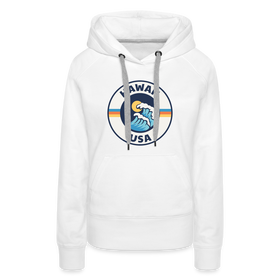 Premium Women's Hawaii Hoodie - white