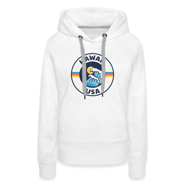 Premium Women's Hawaii Hoodie - white