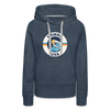 Premium Women's Hawaii Hoodie - heather denim