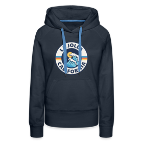 Premium Women's La Jolla, California Hoodie - Women's La Jolla Hoodie - navy