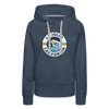 Premium Women's La Jolla, California Hoodie - Women's La Jolla Hoodie - heather denim