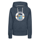 Premium Women's Miami, Florida Hoodie - Women's Miami Hoodie - heather denim