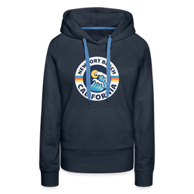 Premium Women's Newport Beach, California Hoodie - Women's Newport Beach Hoodie - navy