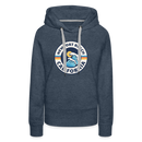 Premium Women's Newport Beach, California Hoodie - Women's Newport Beach Hoodie - heather denim