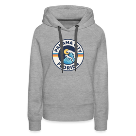Premium Women's Panama City, Florida Hoodie - Women's Panama City Hoodie - heather grey