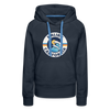 Premium Women's Malibu, California Hoodie - Women's Malibu Hoodie - navy