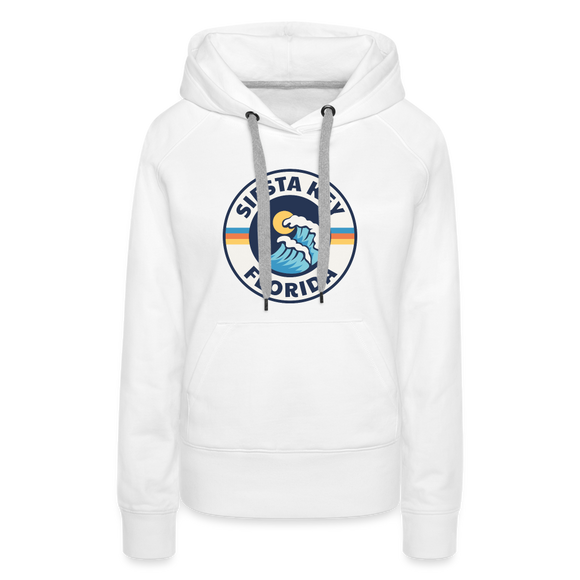 Premium Women's Siesta Key, Florida Hoodie - Women's Siesta Key Hoodie - white