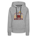 Premium Women's Minnesota Hoodie - heather grey