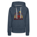 Premium Women's Minnesota Hoodie - heather denim
