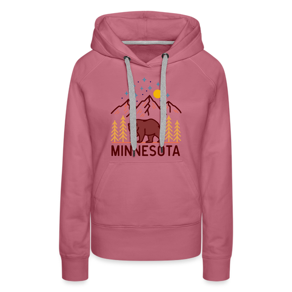 Premium Women's Minnesota Hoodie - mauve