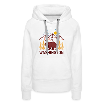 Premium Women's Washington Hoodie - white