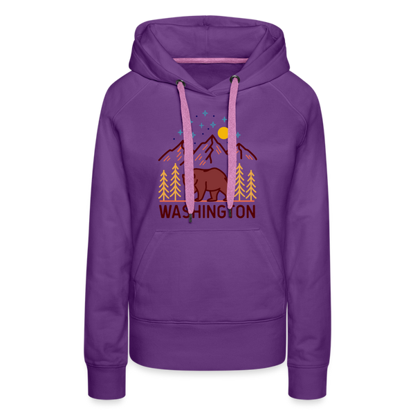 Premium Women's Washington Hoodie - purple 