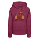 Premium Women's West Virginia Hoodie - burgundy