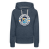Premium Women's Santa Barbara, California Hoodie - Women's Santa Barbara Hoodie - heather denim