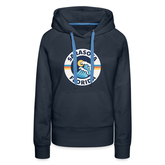 Premium Women's Sarasota, Florida Hoodie - Women's Sarasota Hoodie - navy