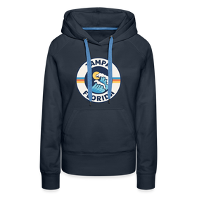 Premium Women's Tampa, Florida Hoodie - Women's Tampa Hoodie - navy